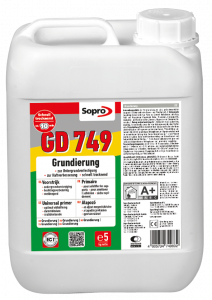 SOPRO GD749 Primaire d'adhérence (pour support poreux), pot de 5 kg
